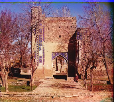 Entrance to Gur-Emir (tomb of the king) Samarkand by Sergey Prokudin Gorsky